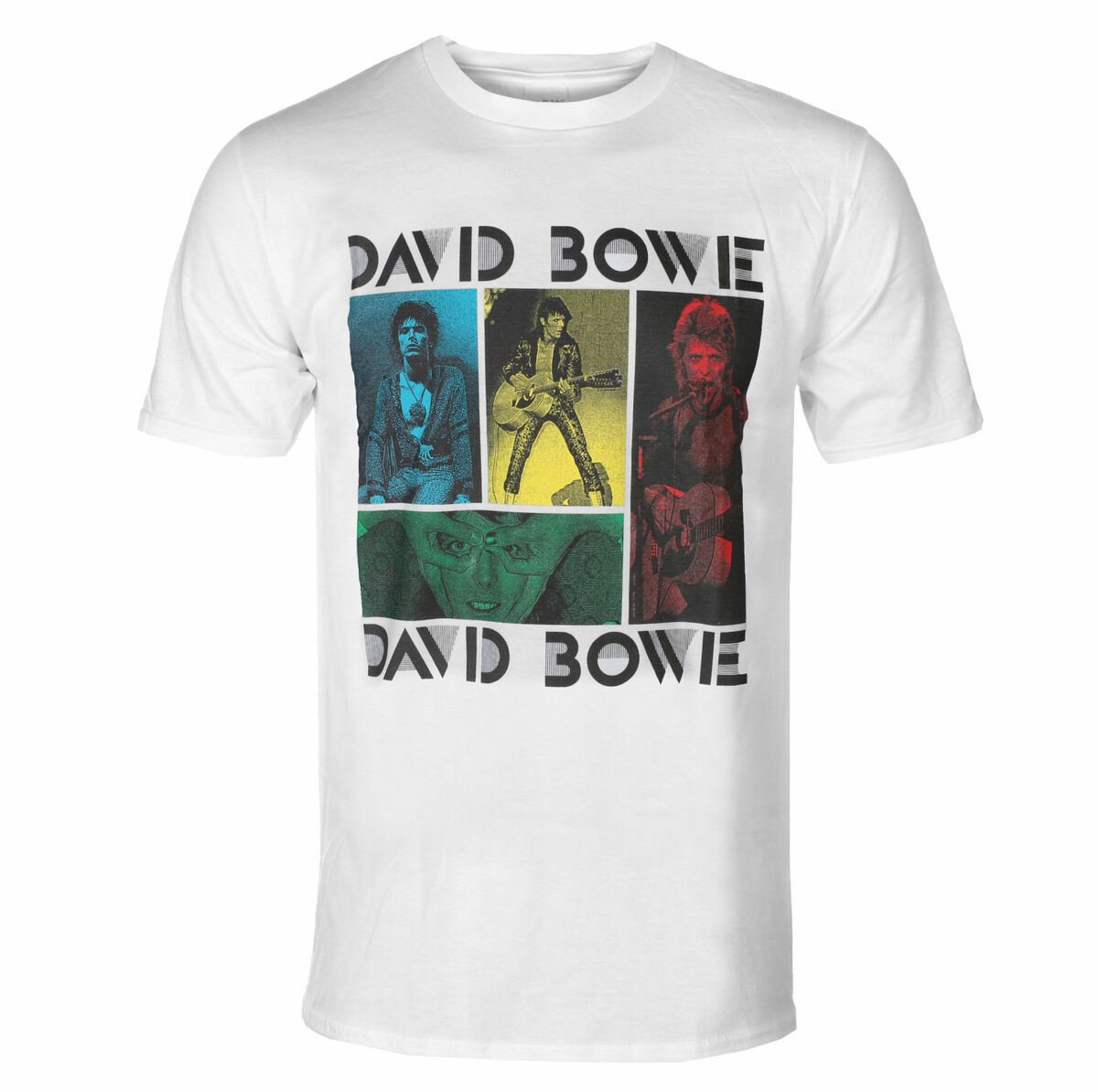 Tričko metal David Bowie - Mick Rock Photo Collage - ROCK OFF - BOWPTS03MW XL