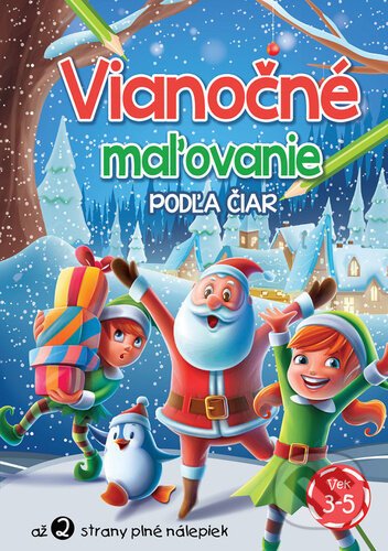 Vianočné maľovanie podľa čiar - Foni book