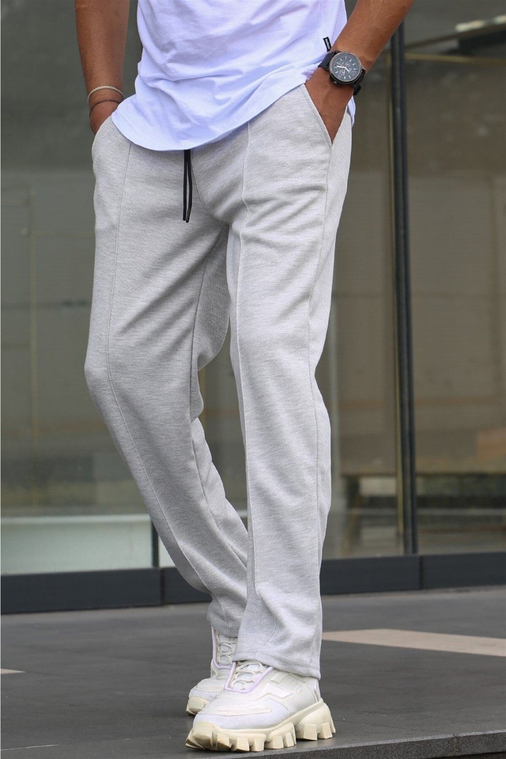 Madmext Pants - Gray - Joggers