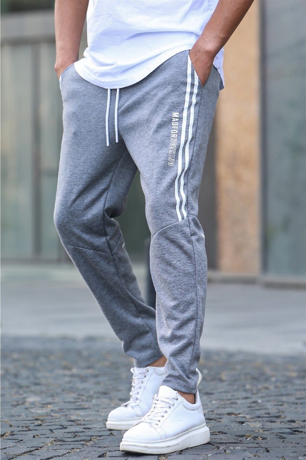 Madmext Sweatpants - Gray - Joggers