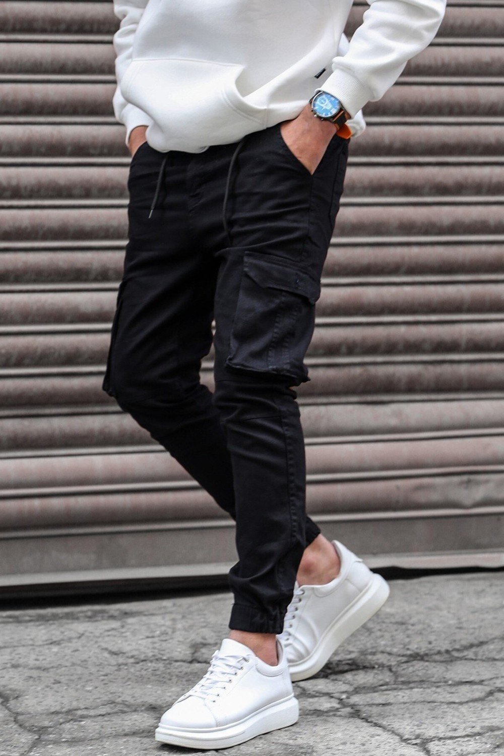 Madmext Pants - Black - Cargo