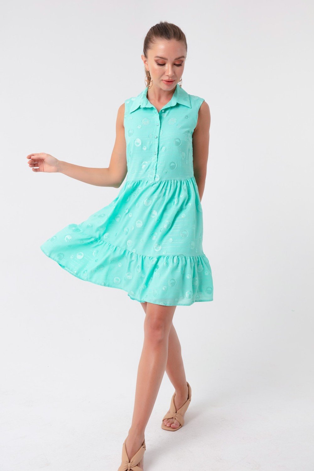 Lafaba Dress - Green - Smock dress