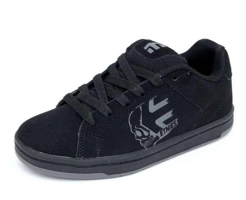 tenisky nízké dětské - Kids Wraith - ETNIES - BLACK-CHARCOAL