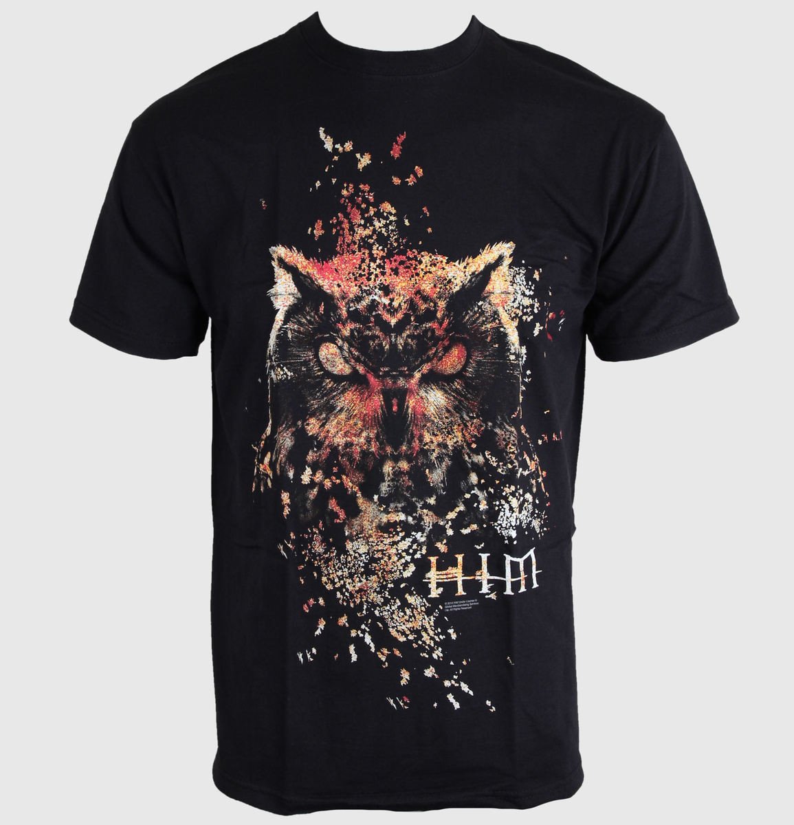 Tričko metal Him - HIM Owl Colour - ROCK OFF - HIMTEE08MB L