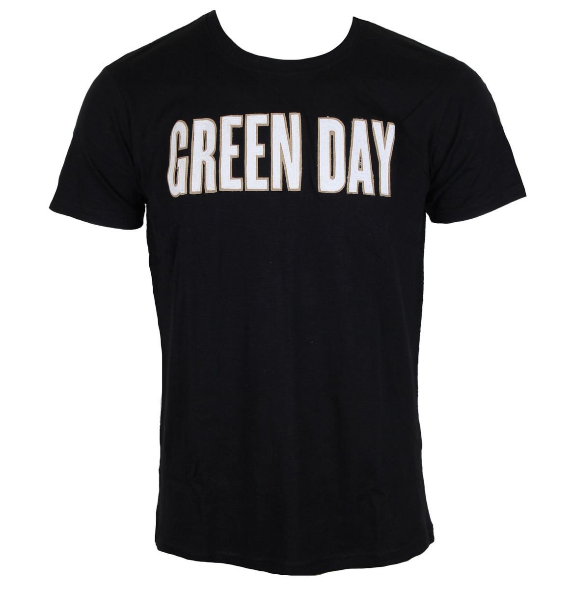 Tričko metal Green Day - Logo & Grenade Applique Slub - ROCK OFF - GDAPSLUB01MB L