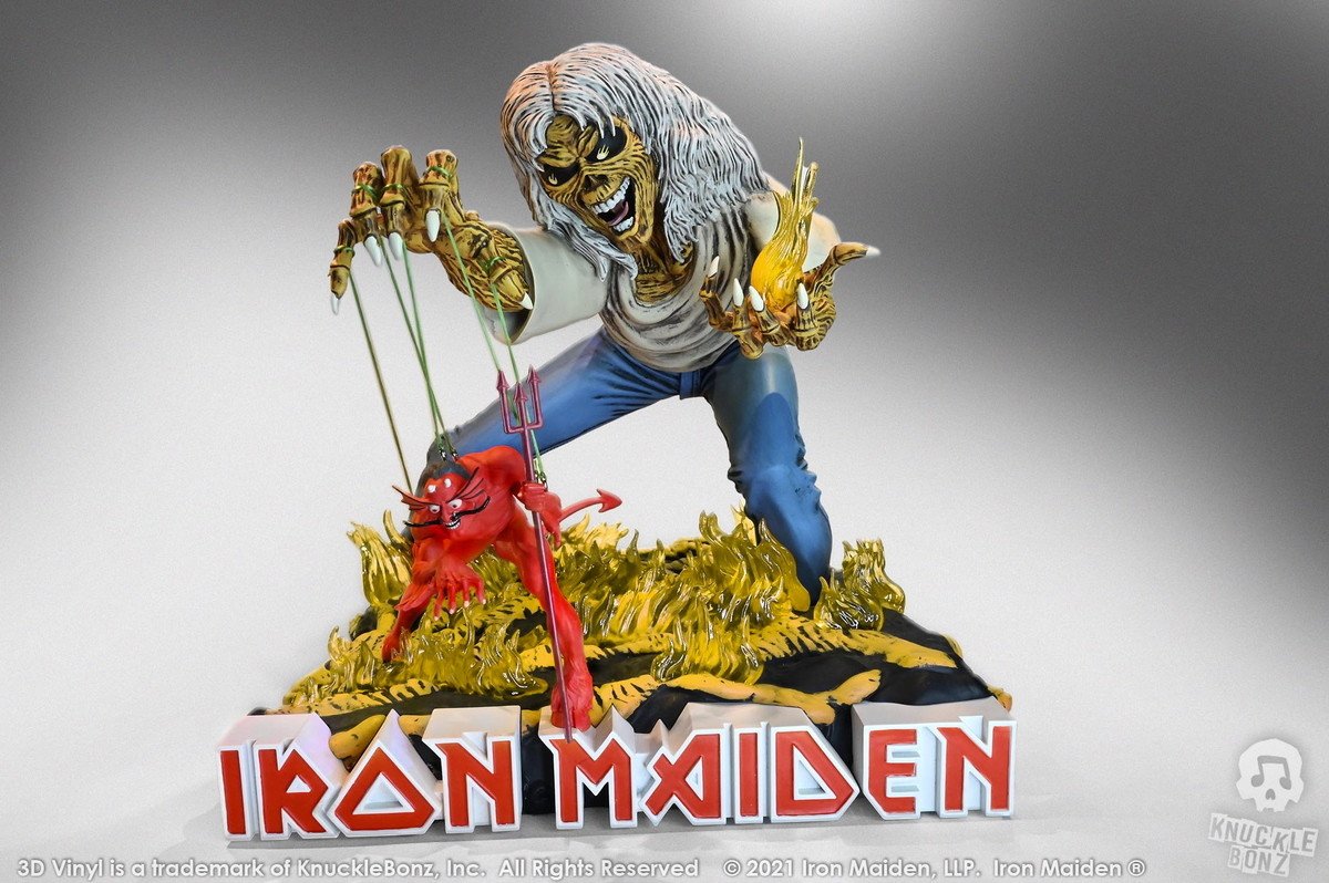 dekorace (3D Vinyl) Iron Maiden- The Number of the Beast - KNUCKLEBONZ
