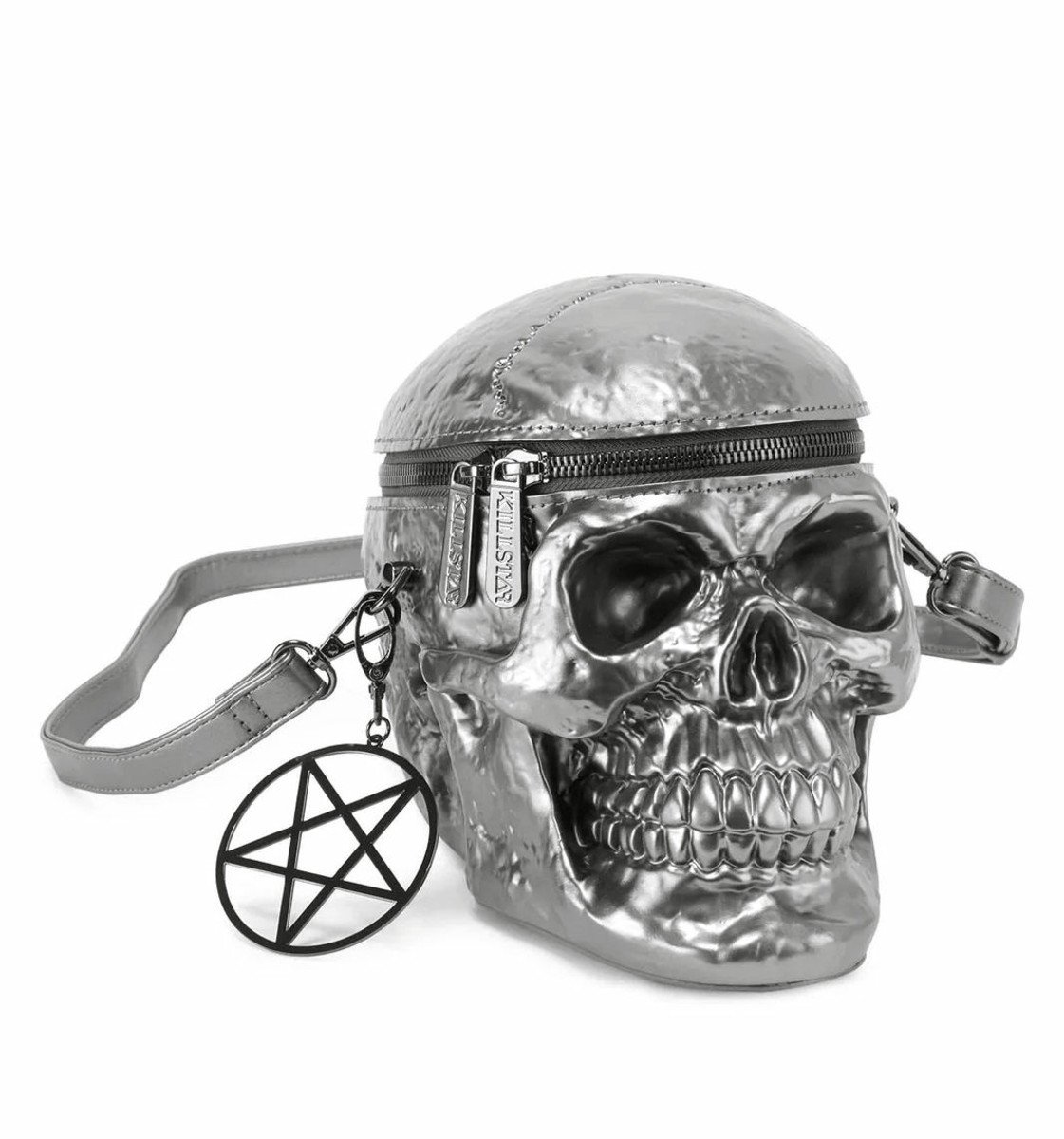 kabelka (taška) KILLSTAR - Grave Digger Skull - Gunmetal