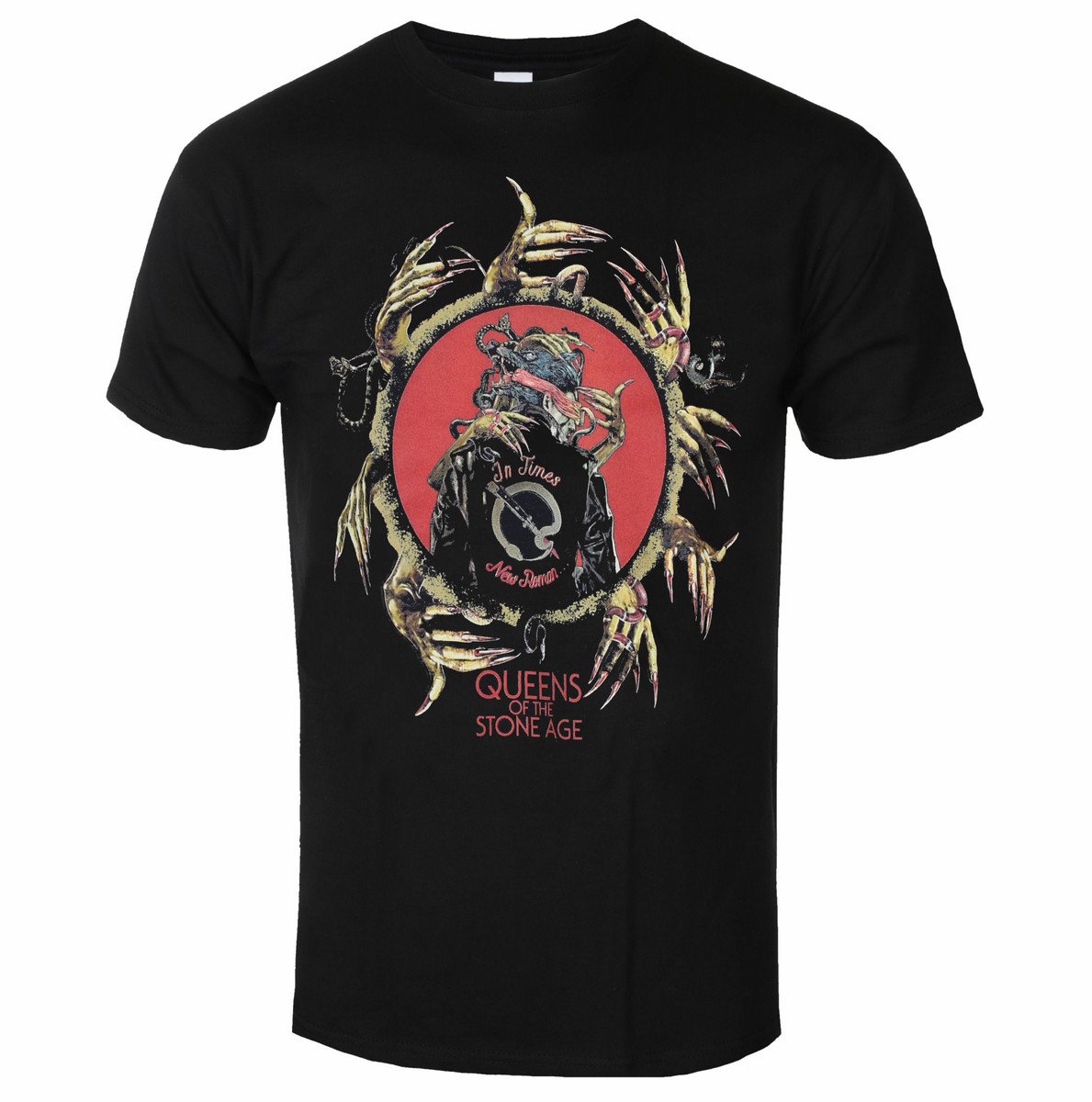 Tričko metal pánské Queens of the Stone Age - ITNR Circle Hands - NNM - 50364300 S