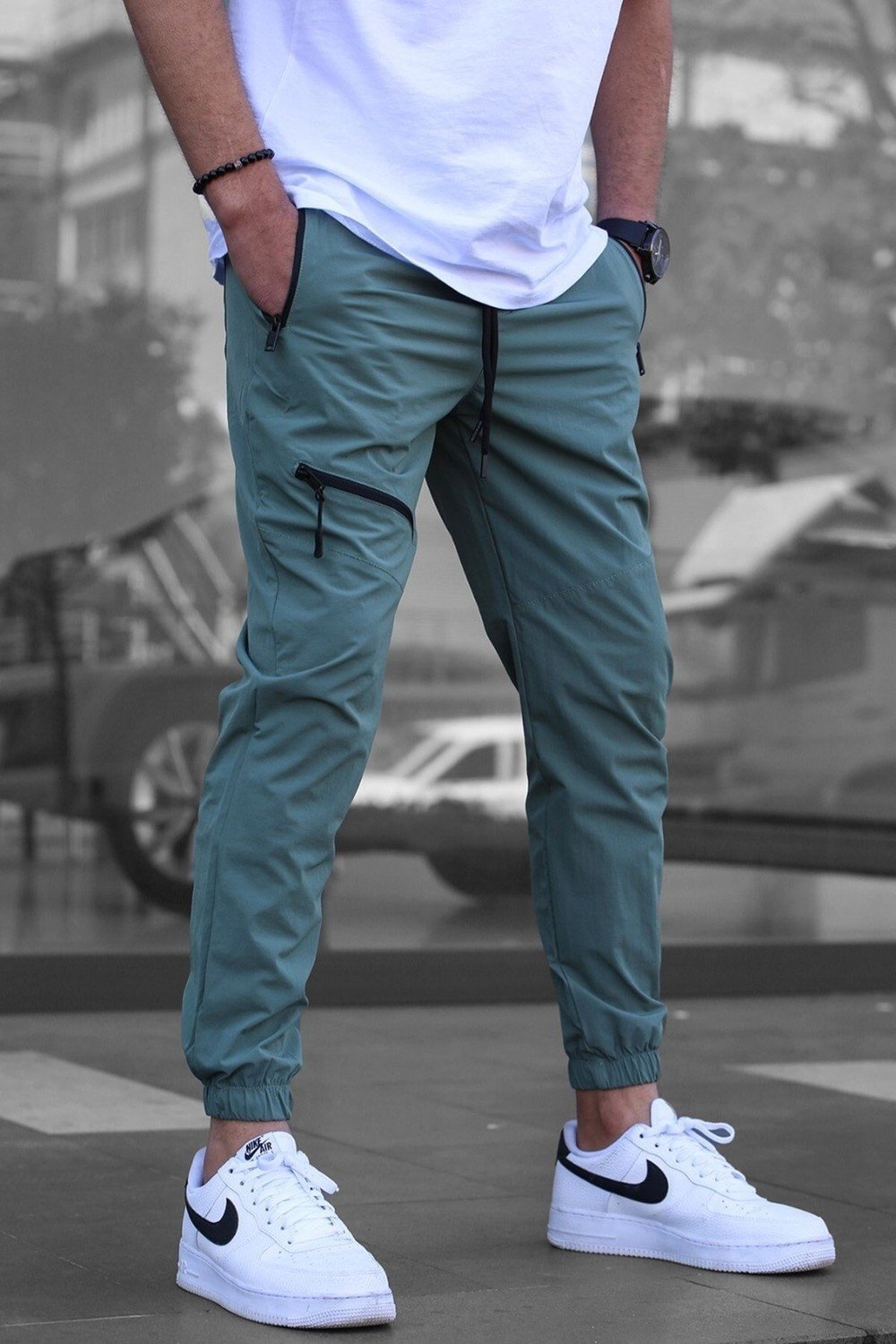 Madmext Pants - Green - Joggers