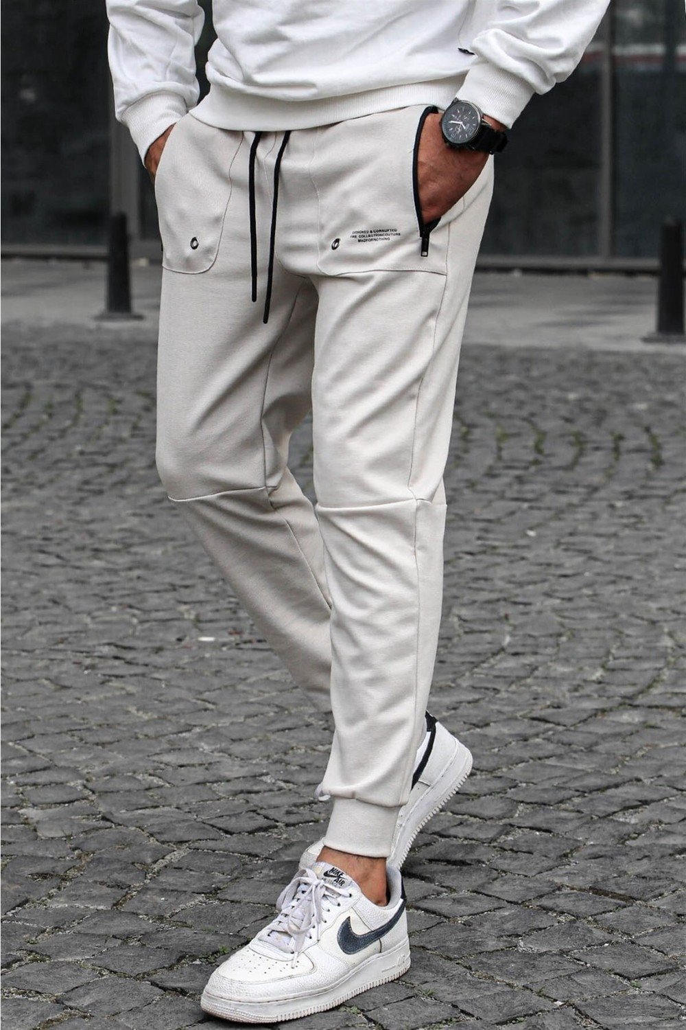 Madmext Pants - Beige - Joggers