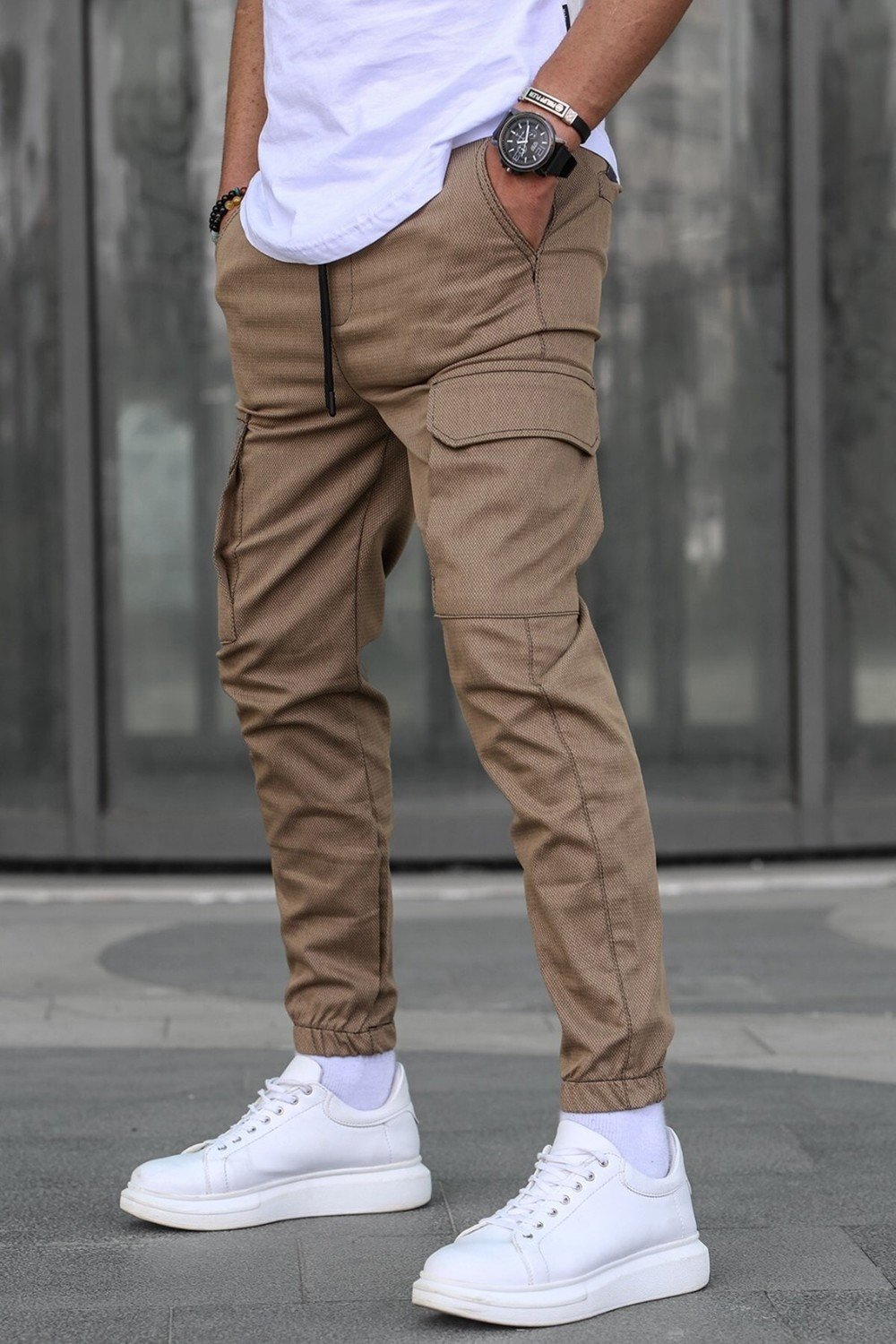 Madmext Pants - Brown - Joggers