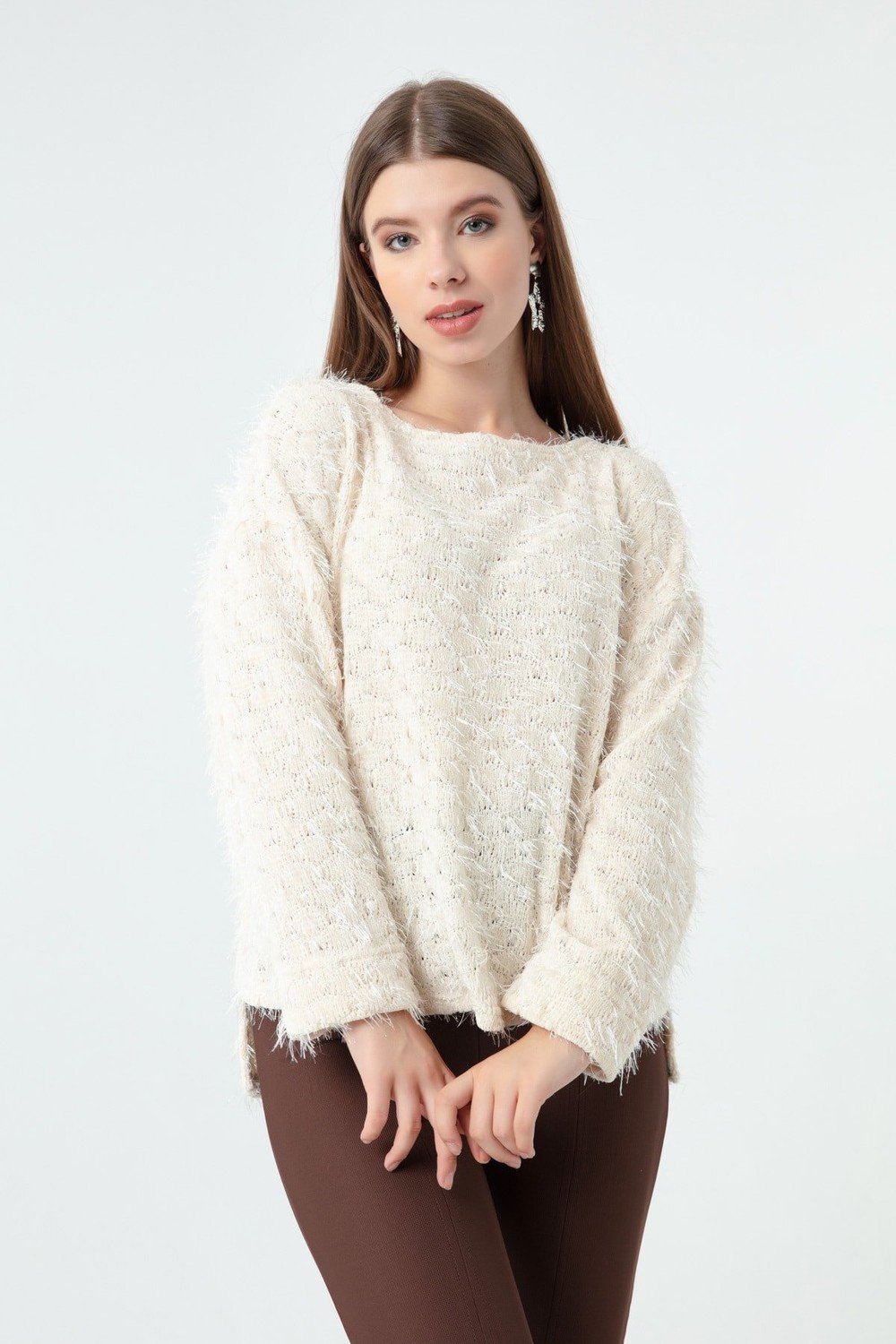 Lafaba Sweater - Ecru - Regular fit