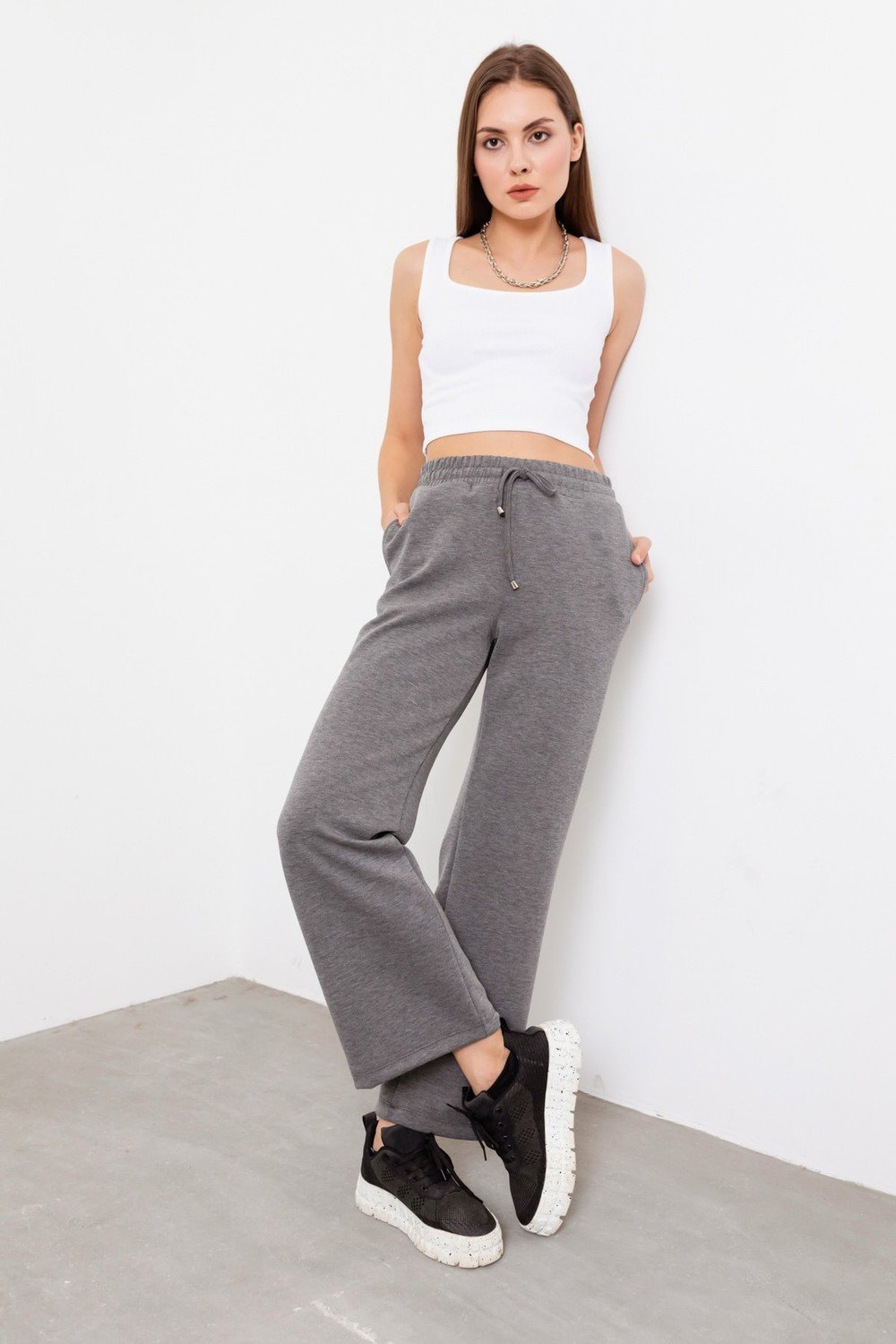 Lafaba Pants - Gray - Loose