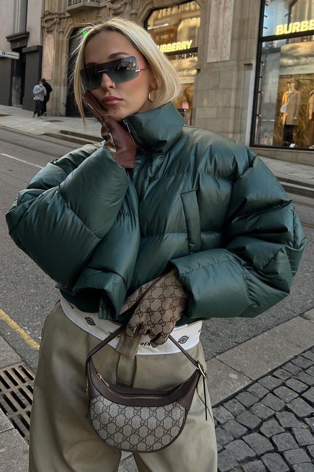 Madmext Winter Jacket - Green - Puffer