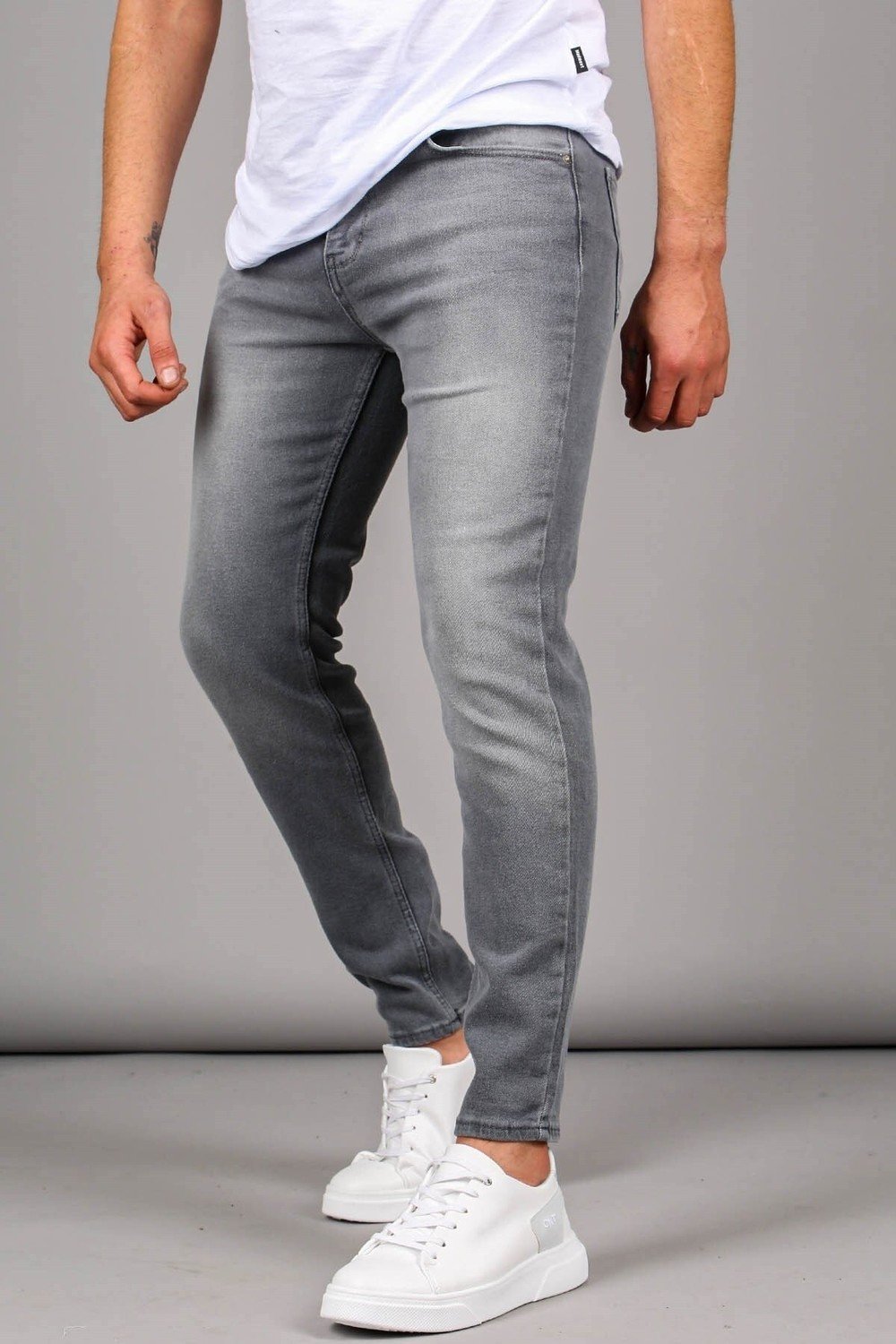 Madmext Jeans - Gray - Skinny