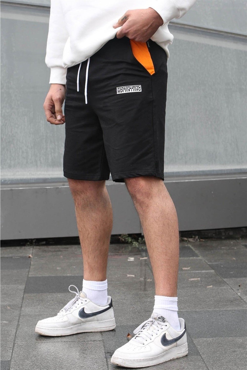 Madmext Shorts - Black - Normal Waist