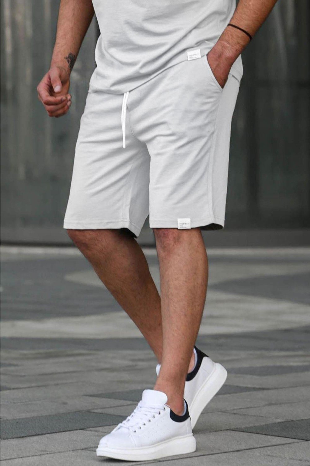 Madmext Shorts - Ecru - Normal Waist