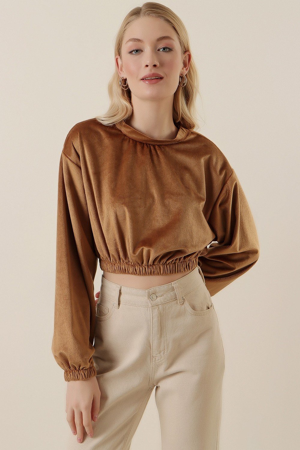 Bigdart Blouse - Brown - Regular fit