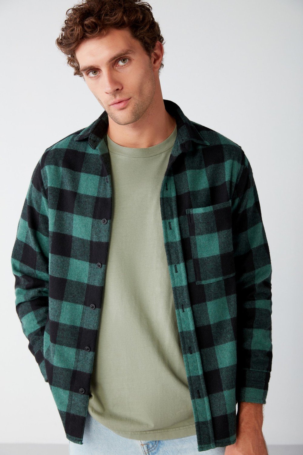 GRIMELANGE Shirt - Green - Oversize