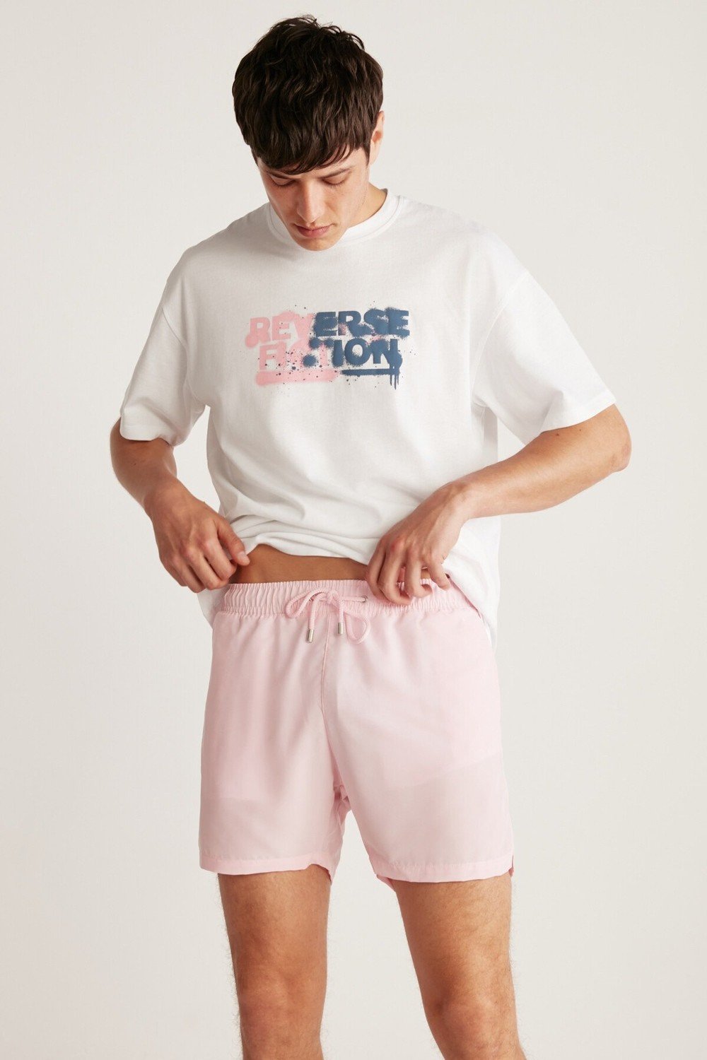 GRIMELANGE Swim Shorts - Pink - Plain