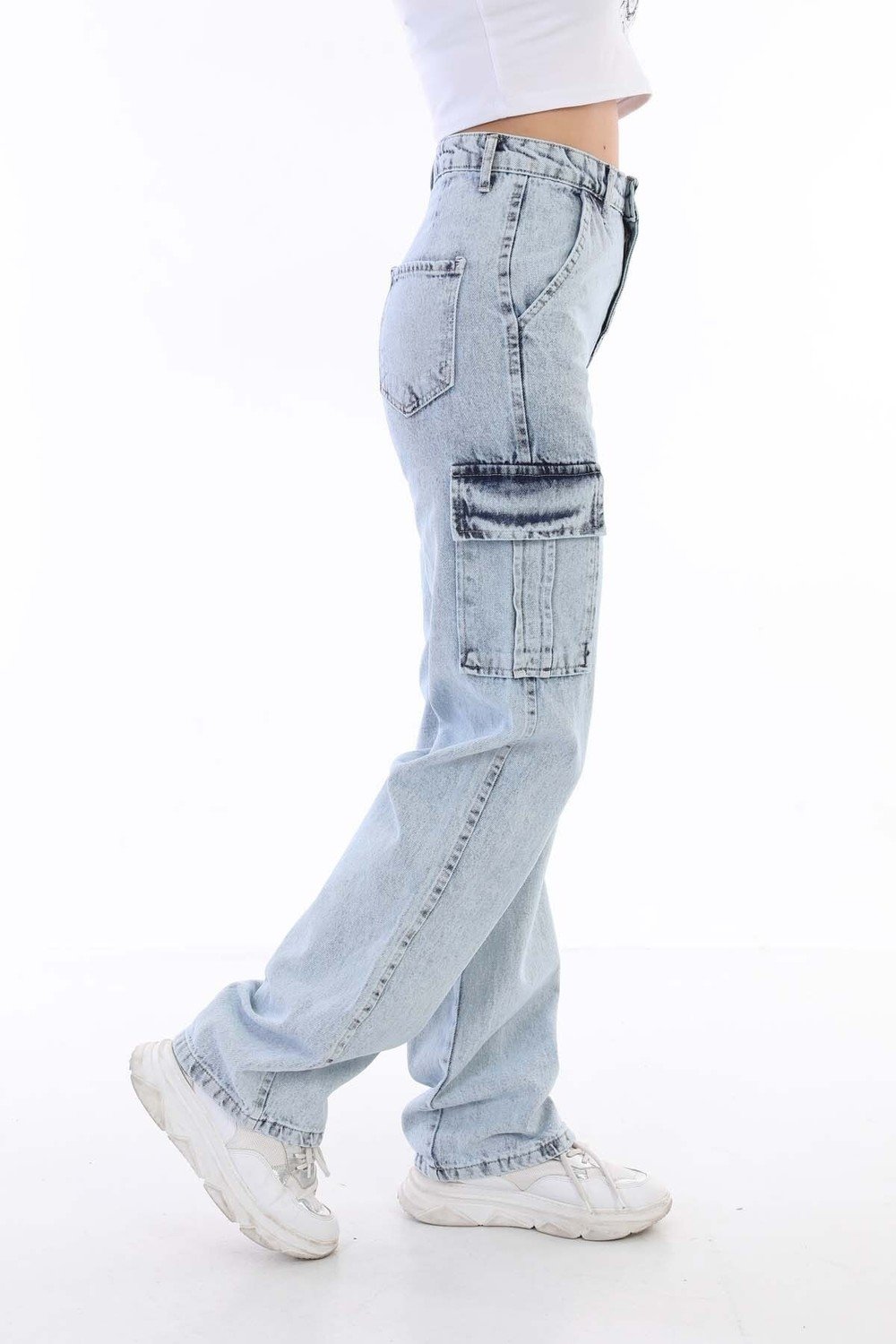 BİKELİFE Jeans - Blue - Cargo