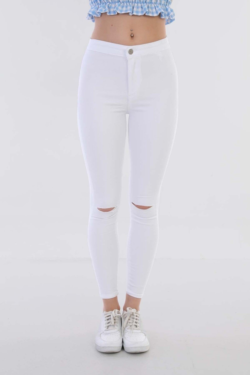 BİKELİFE Pants - White - Skinny