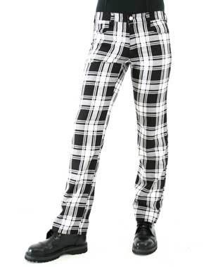 kalhoty pánské Black Pistol - Tartan Pants Black-white - B-1-05-060-01 26
