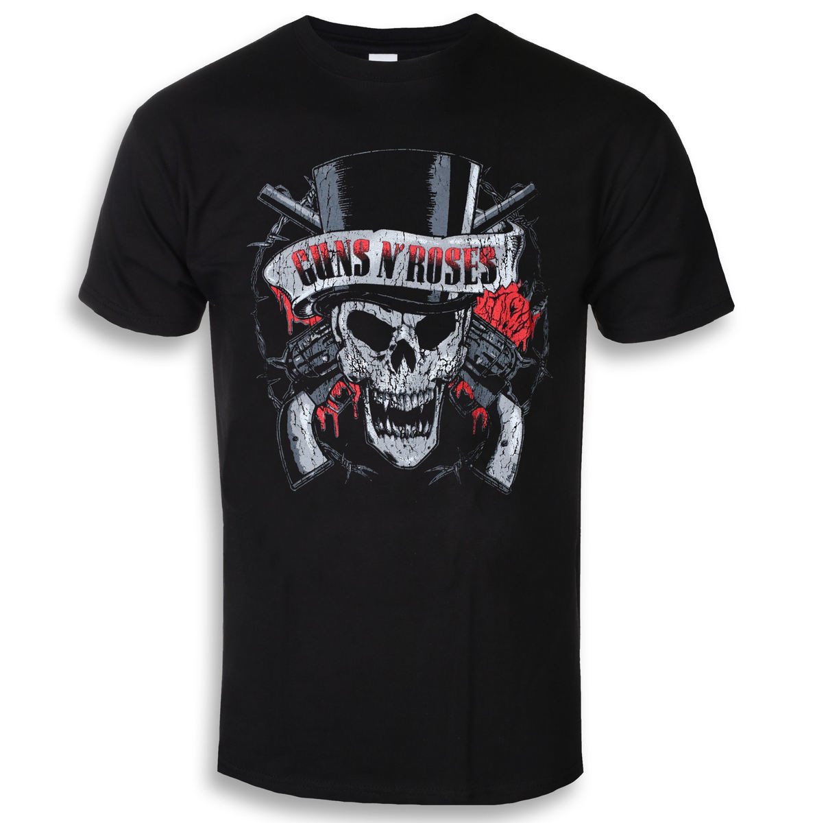 Tričko metal Guns N' Roses - Distressed Skull - ROCK OFF - GNRTS47MB S