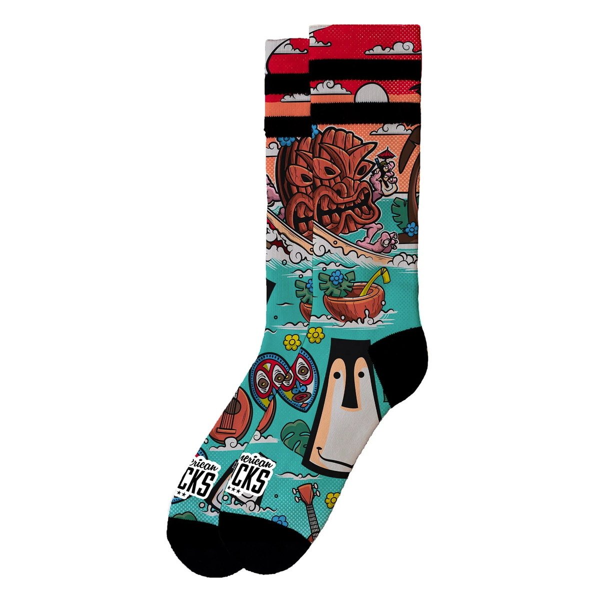 ponožky AMERICAN SOCKS - Tiki Surf S/M