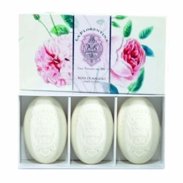 Mýdlo La Florentina Rose of May 3ks 150g