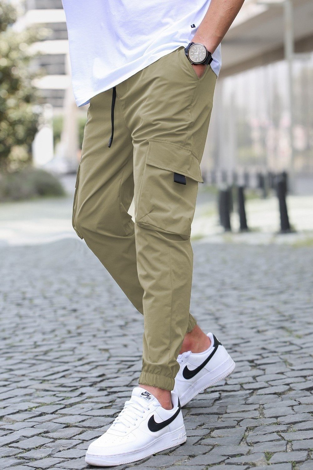 Madmext Pants - Khaki - Cargo