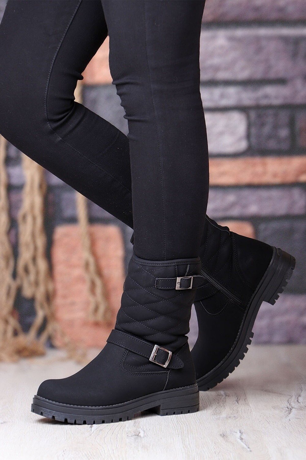 KINETIX Knee-High Boots - Black - Flat