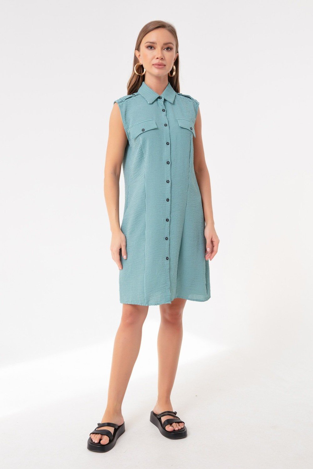 Lafaba Dress - Turquoise - Basic