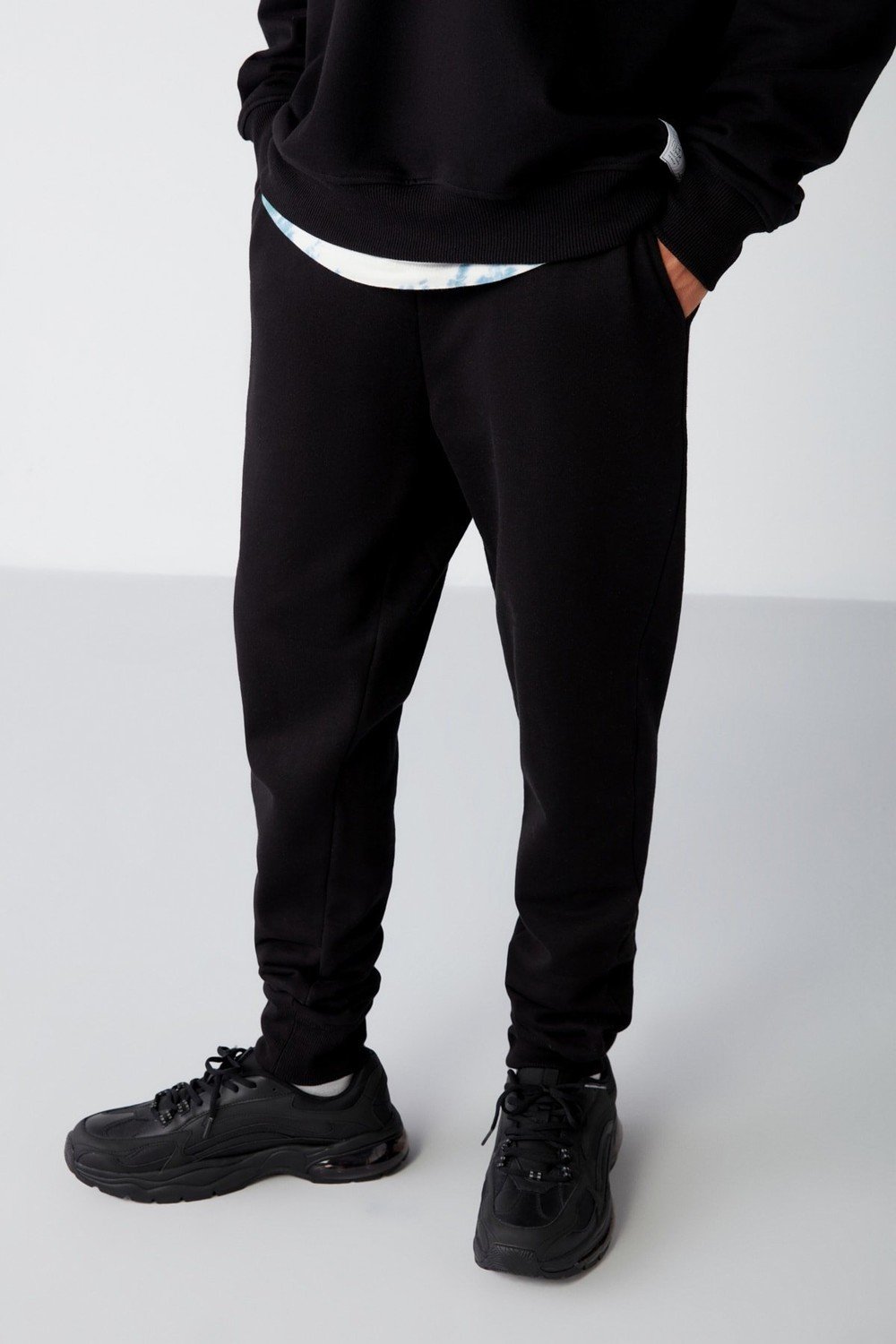 GRIMELANGE Sweatpants - Black - Relaxed