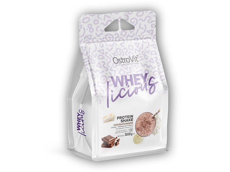 PROTEIN Ostrovit WHEYlicious protein 3000g Varianta: čoko-banán