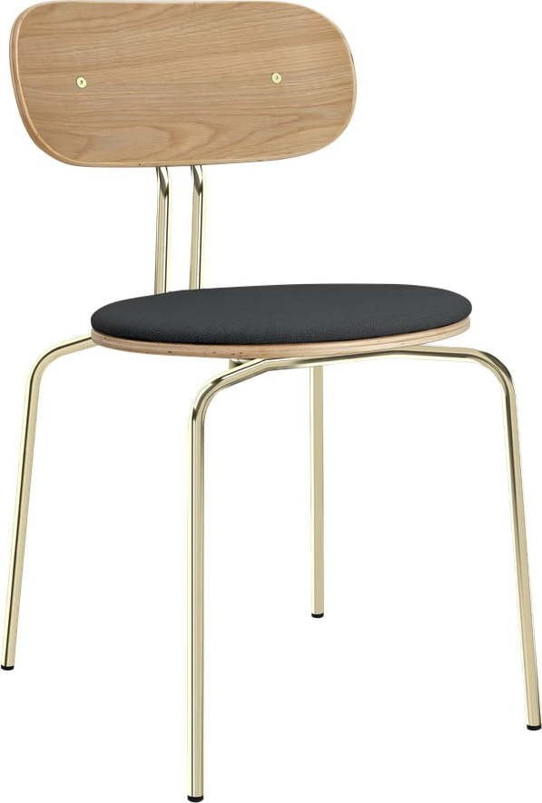 Jídelní židle v antracitovo-zlaté barvě Curious – UMAGE