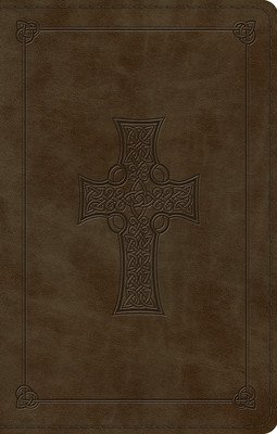Large Print Value Thinline Bible-ESV-Cross Design (Crossway Bibles)(Imitation Leather)