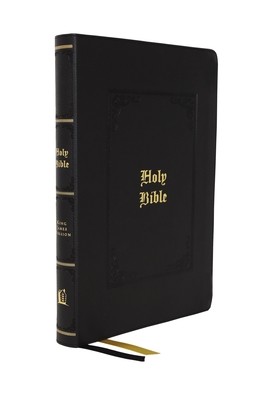 Kjv, Large Print Center-Column Reference Bible, Leathersoft, Black, Red Letter, Thumb Indexed, Comfort Print: Holy Bible, King James Version (Thomas Nelson)(Imitation Leather)