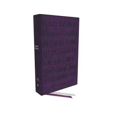 KJV Large Print Bible W/ 53,000 Cross References, Purple Leathersoft with Thumb Index Red Letter, Comfort Print: Holy Bible, King James Version (Verse (Thomas Nelson)(Imitation Leather)