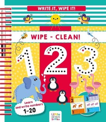 Write It, Wipe It! Wipe-Clean 123 (Little Genius Books)(Spiral)