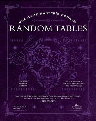 The Game Master's Book of Astonishing Random Tables: 300+ Unique Roll Tables to Enhance Your Worldbuilding, Storytelling, Locations, Magic and More fo (Egloff Ben)(Pevná vazba)