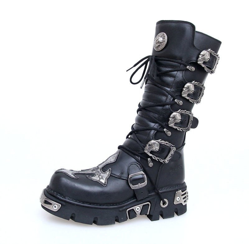 boty kožené dámské - Cross Boots (403-S1) Black - NEW ROCK - M.403-S1 37