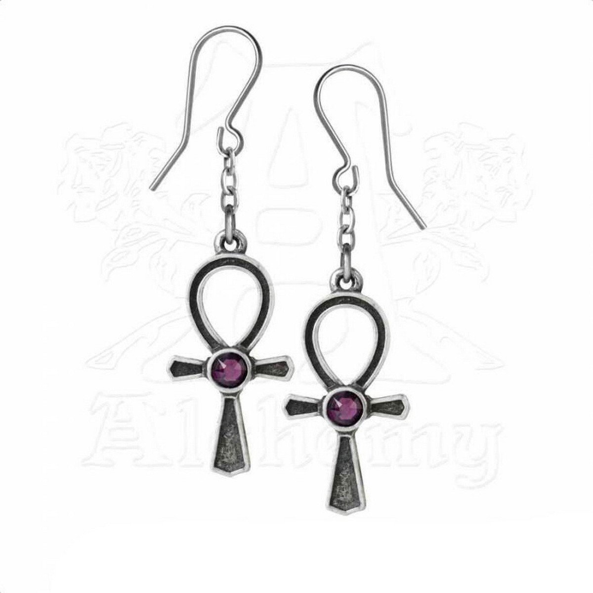 náušnice ALCHEMY GOTHIC - Ankh Of Osiris - E372