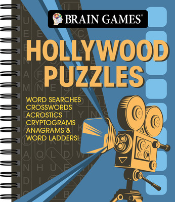 Brain Games - Hollywood Puzzles: Word Searches, Crosswords, Acrostics, Cryptograms, Anagrams & Word Ladders! (Publications International Ltd)(Spiral)