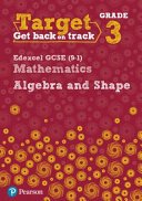 Target Grade 3 Edexcel GCSE (9-1) Mathematics Algebra and Shape Workbook (Pate Katherine)(Paperback / softback)