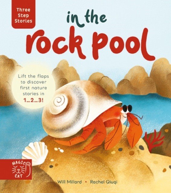 Three Step Stories: In the Rock Pool - Lift the Flaps to Discover First Nature Stories in 1... 2... 3! (Millard Will)(Board book)