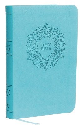 NKJV, Value Thinline Bible, Compact, Imitation Leather, Blue, Red Letter Edition (Thomas Nelson)(Imitation Leather)