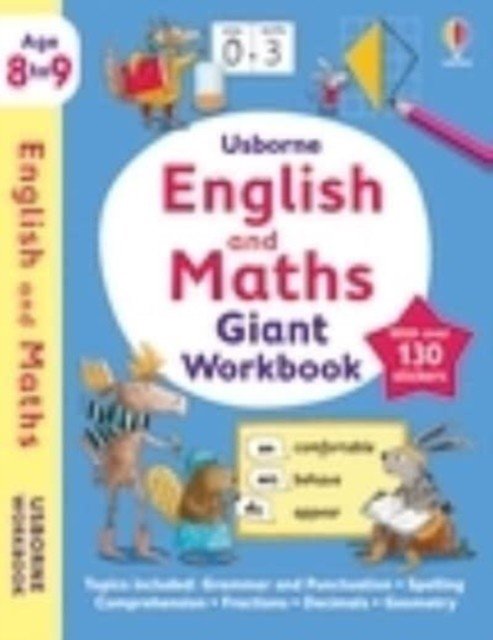 Usborne English and Maths Giant Workbook 8-9 (Usborne)(Paperback / softback)