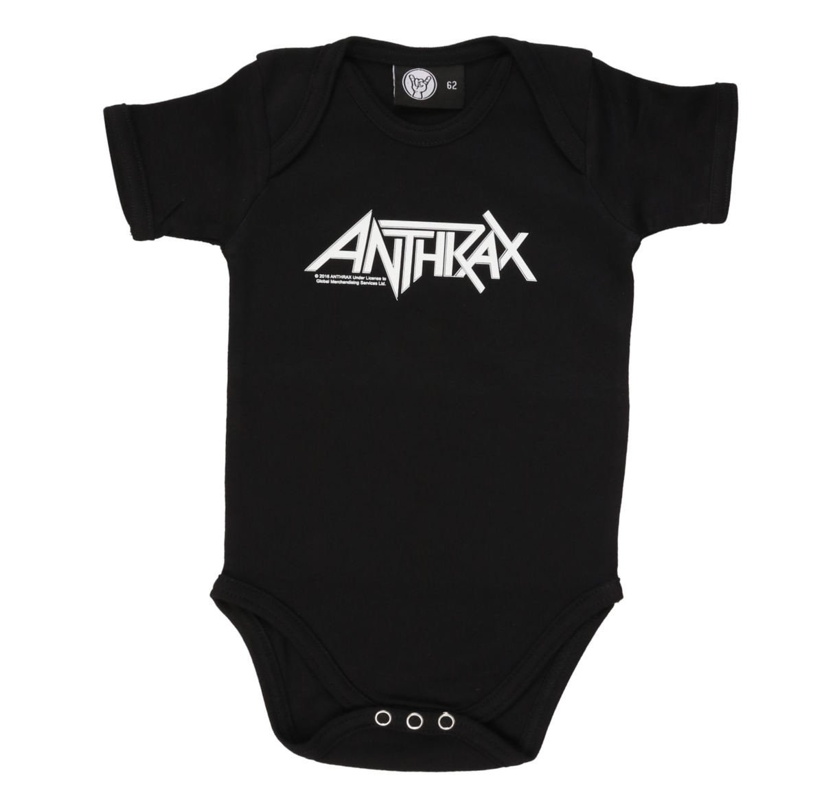 Dětské body dětské Anthrax - Logo - METAL-KIDS - 555-30-8-7 56