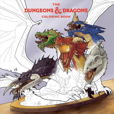 The Dungeons & Dragons Coloring Book: 80 Adventurous Line Drawings (Official Dungeons & Dragons Licensed)(Paperback)